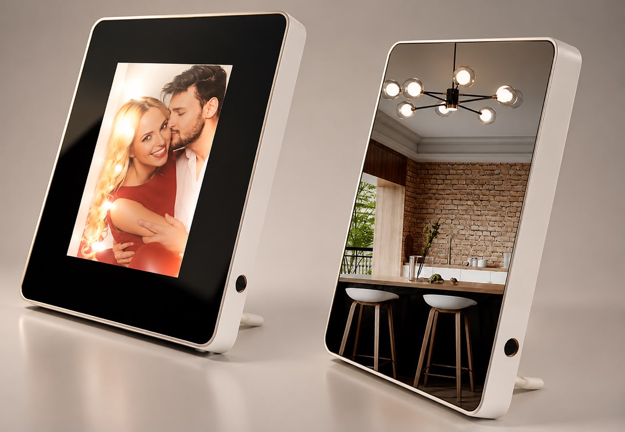 Led Magic Photo Frame & Mirror - Square Shape