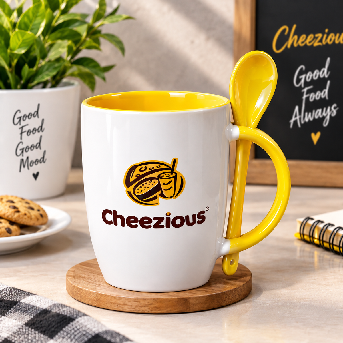 Customized Corporate Gift Mug with Spoon