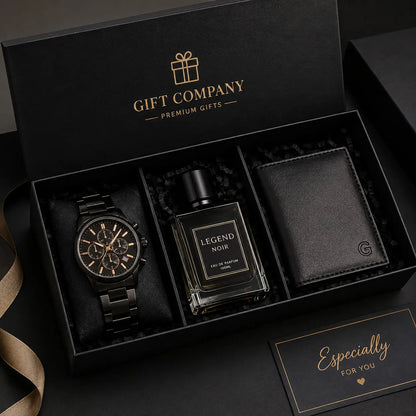 Luxury Men's Gift Box Pakistan – Watch, Perfume & Wallet Gift Set