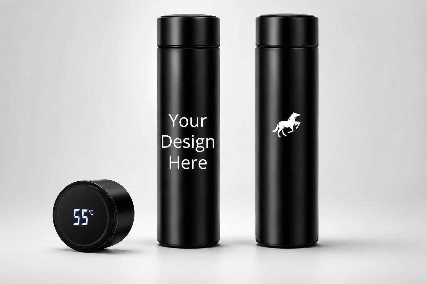 Personalized Smart Temperature Display Water Bottle – Custom Name & Logo Engraved Stainless Steel Bottle | 500ml