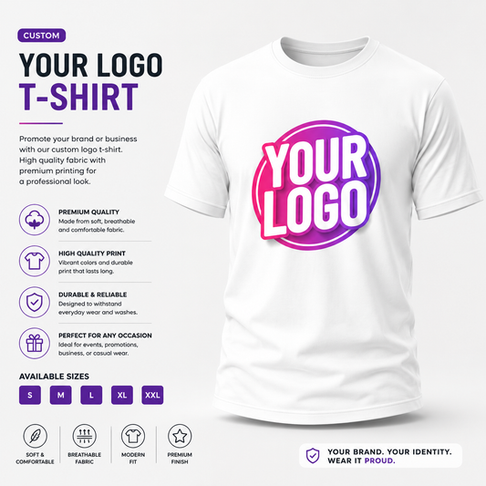 Custom Logo T-Shirt - Your Logo Here