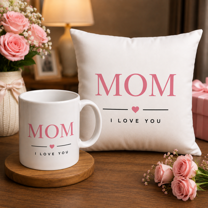 Mom Mug & Cushion Gift Set – Best Gift for Mom