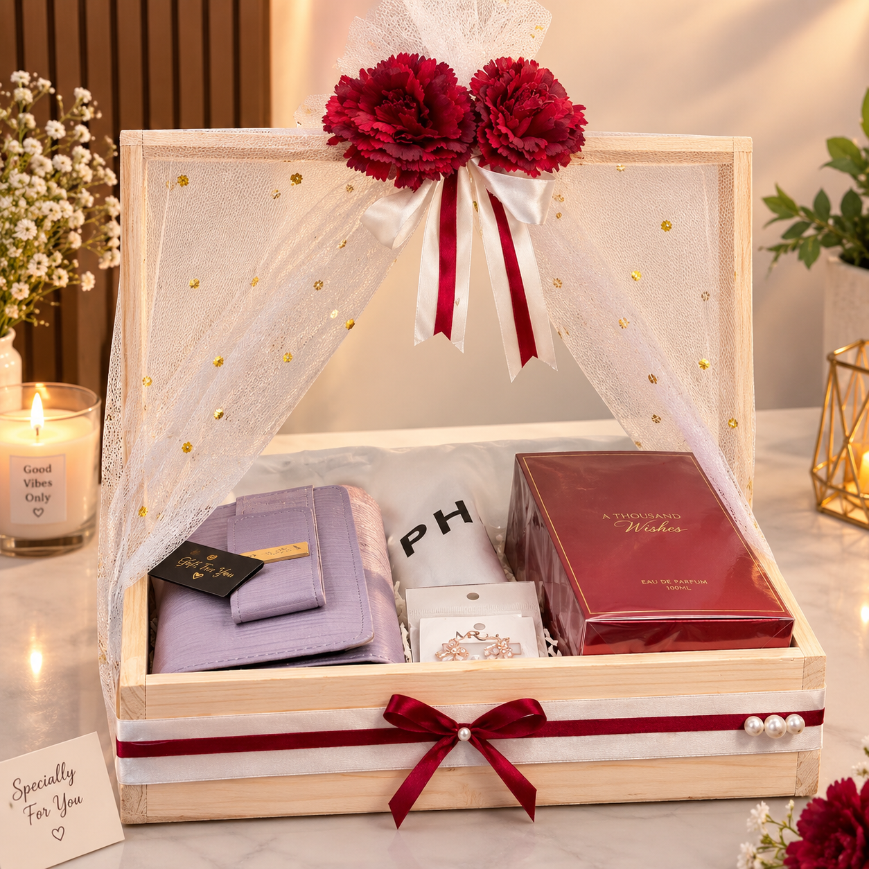 Luxury Gift Hamper for Wife - Birthday & Anniversary Gift Box for Her