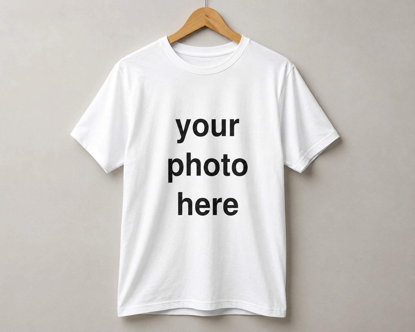 Custom White T-Shirt – Your Photo Here
