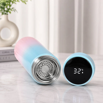 Personalized Multicolor Smart Temperature Display Water Bottle  – Custom Name , Logo ,Design Insulated Bottle