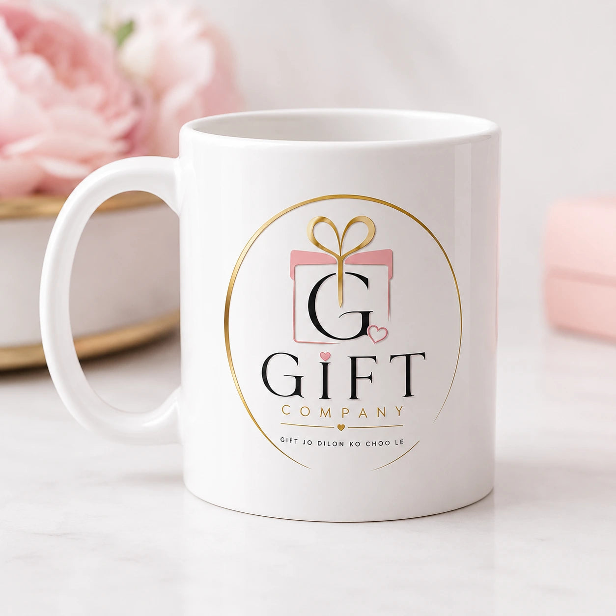 Personalized Business Logo Ceramic Mug | Custom Logo Printed Mug