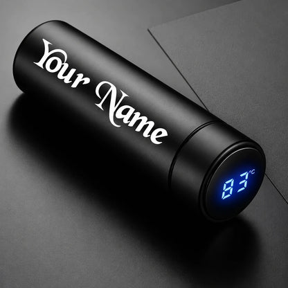 Personalized Smart Temperature Display Water Bottle – Custom Name & Logo Engraved Stainless Steel Bottle | 500ml