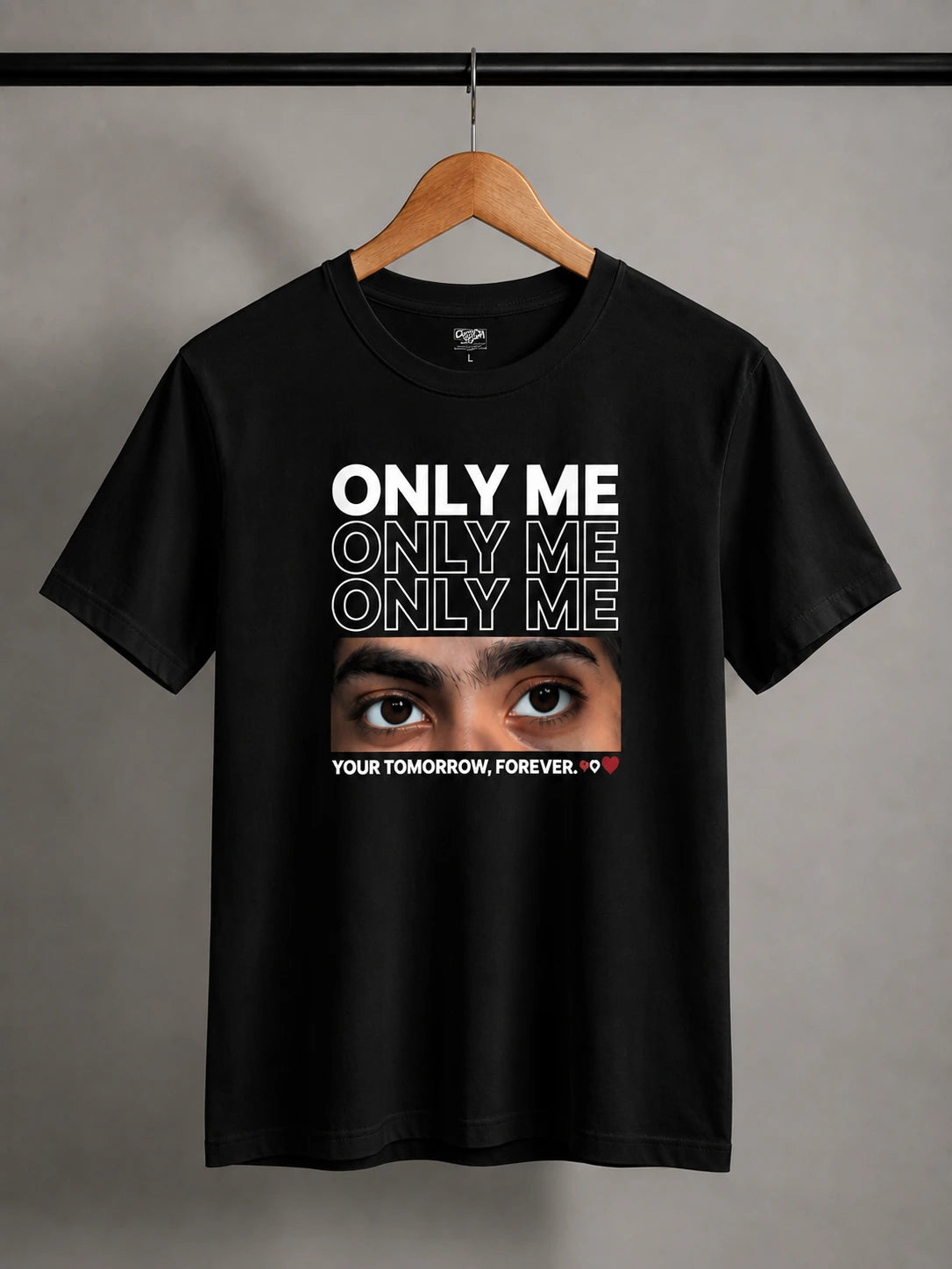 Personalized Eye Down Shoulder Shirt (Only Me)