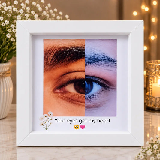 Personalized Couple Eye Frame Custom Eye Photo Frame