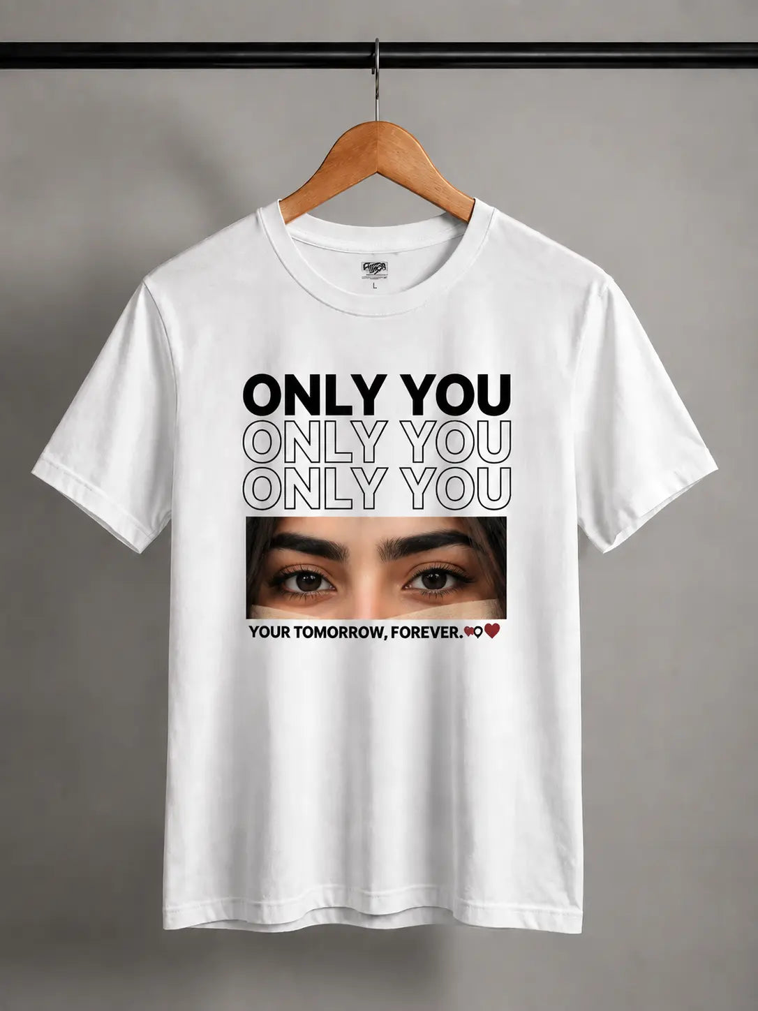 Personalized Eye Down Shoulder Shirt (Only You)