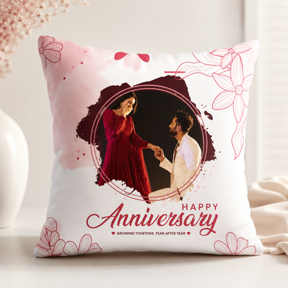 Personalized Couple Photo Cushion | Valentine's Day Gift for Couples