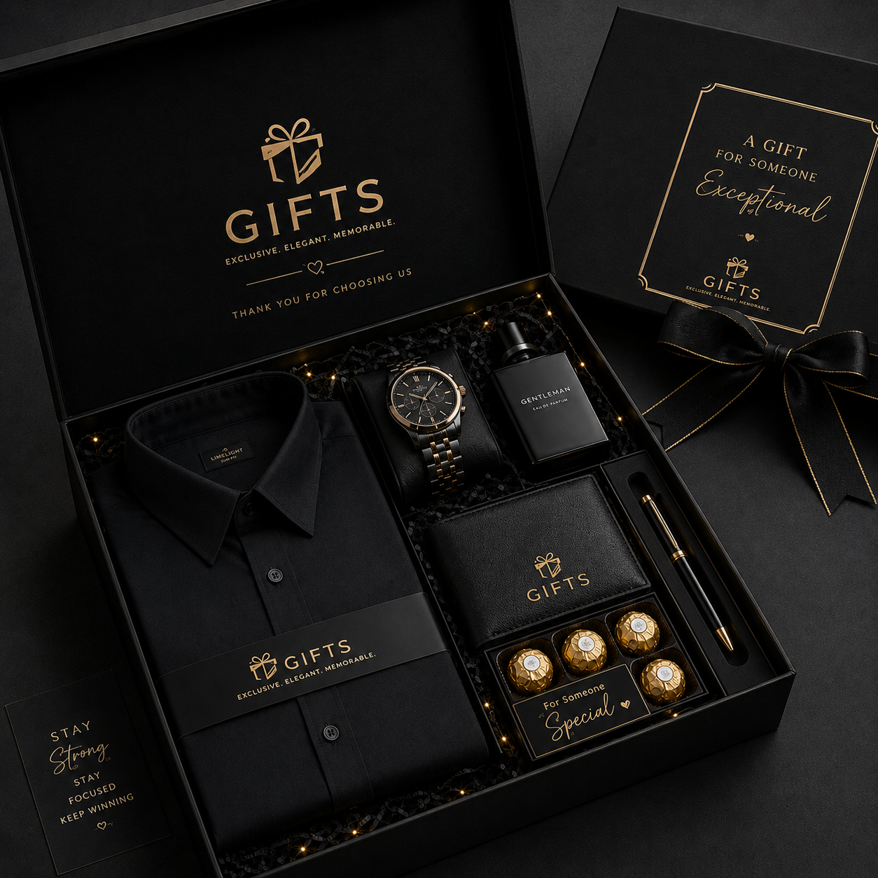 Luxury Black Gift Box for Men