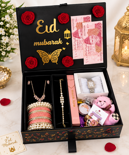 Eid Gift Box for Her – Luxury Eid Mubarak Gift Set for Wife, Sister & Girlfriend