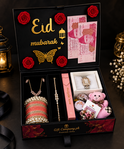 Eid Gift Box for Her – Luxury Eid Mubarak Gift Set for Wife, Sister & Girlfriend