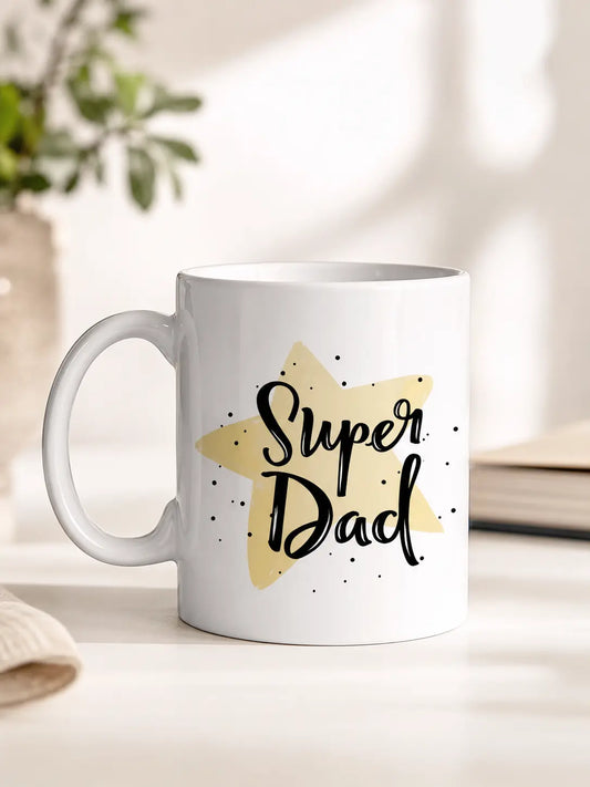 Super Dad Comic Style Ceramic Mug | Father's Day Gift