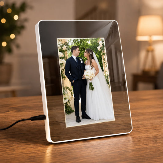 Led Magic Photo Frame & Mirror - Square Shape