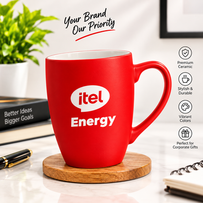Customized Corporate Gift Mug with Spoon