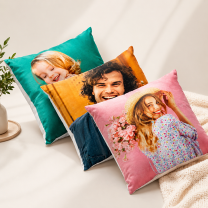 Personalized Couple Photo Cushion | Valentine's Day Gift for Couples