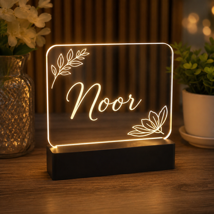 Personalized Acrylic Name Lamp