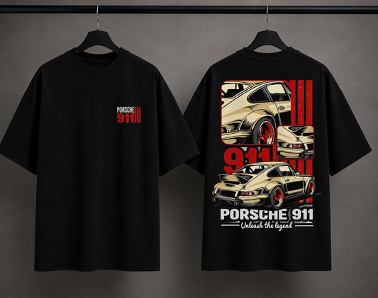 Porsche 911 Oversized Drop Shoulder T-Shirt Pakistan | Giftcompany.pk