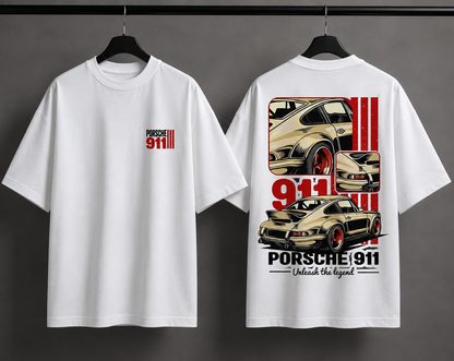 Porsche 911 Oversized Drop Shoulder T-Shirt Pakistan | Giftcompany.pk