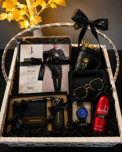 Luxury Gift Basket for Men - Premium Birthday & Anniversary Gift