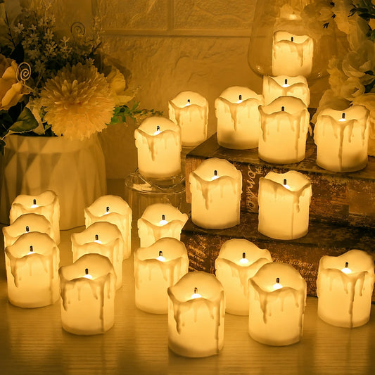 LED Flameless Candles Set – Battery Operated Flickering Candles for Home Decor | Giftcompany.pk