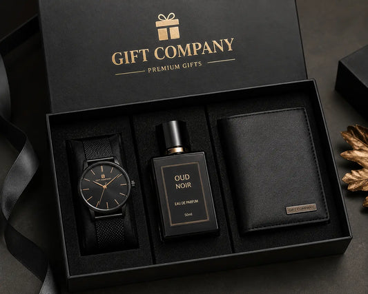 Luxury Men's Gift Box Pakistan – Watch, Perfume & Wallet Gift Set