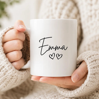 Personalized Custom Text Ceramic Mug – Your Text Here