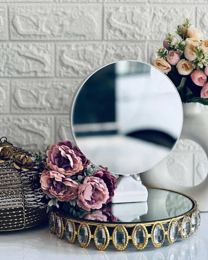 Led Magic Photo Frame & Mirror - Round Shape
